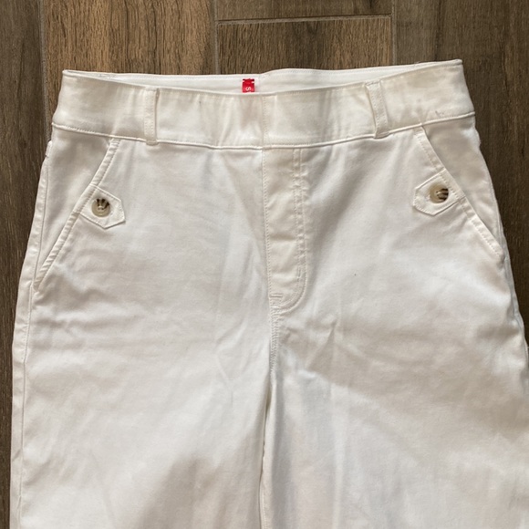NEW! SPANX Stretch Twill Cropped Wide Leg Pant Size Small - Picture 9 of 10